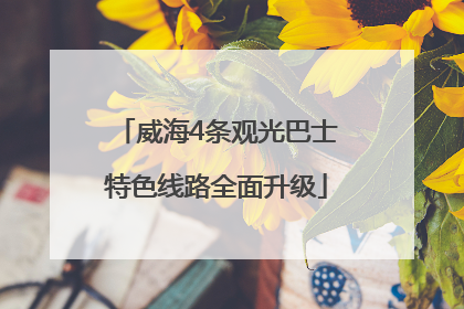威海4条观光巴士特色线路全面升级