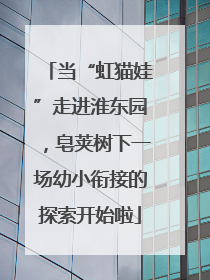 当“虹猫娃”走进淮东园，皂荚树下一场幼小衔接的探索开始啦