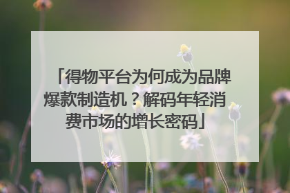 得物平台为何成为品牌爆款制造机？解码年轻消费市场的增长密码