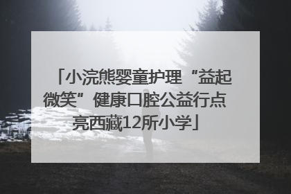 小浣熊婴童护理“益起微笑”健康口腔公益行点亮西藏12所小学