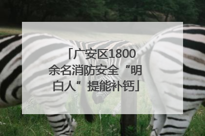 广安区1800余名消防安全“明白人”提能补钙