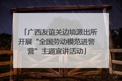 广西友谊关边境派出所开展“全国劳动模范进警营”主题宣讲活动