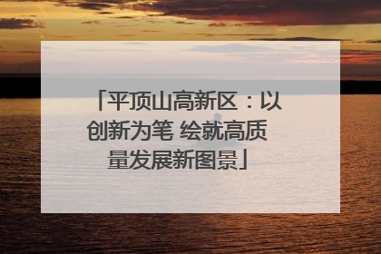 平顶山高新区：以创新为笔 绘就高质量发展新图景