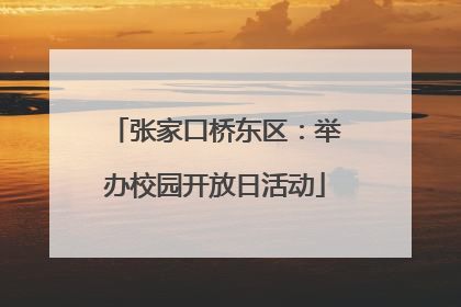 张家口桥东区：举办校园开放日活动