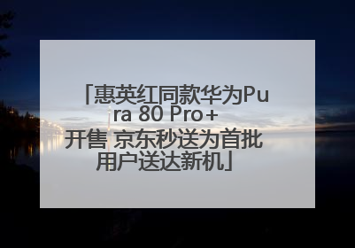 惠英红同款华为Pura 80 Pro+开售 京东秒送为首批用户送达新机