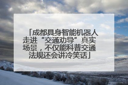 成都具身智能机器人走进“交通劝导”真实场景，不仅能科普交通法规还会讲冷笑话
