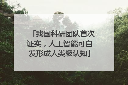 我国科研团队首次证实，人工智能可自发形成人类级认知