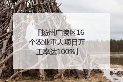 扬州广陵区16个农业重大项目开工率达100%