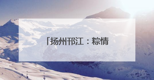 扬州邗江：粽情端午 爱满东兴