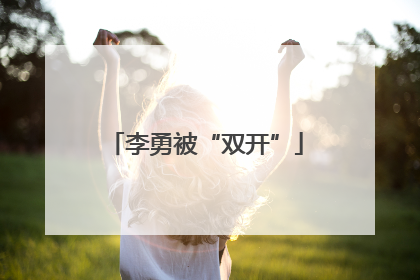 李勇被“双开”