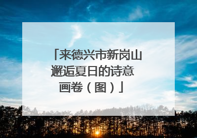 来德兴市新岗山 邂逅夏日的诗意画卷（图）