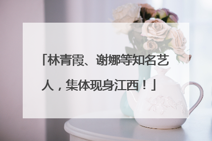 林青霞、谢娜等知名艺人，集体现身江西！