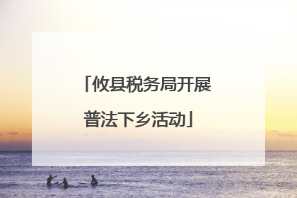 攸县税务局开展普法下乡活动