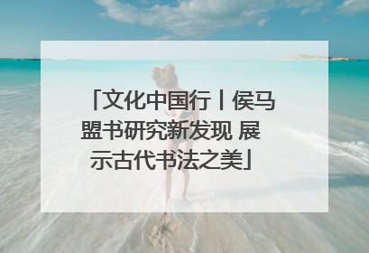 文化中国行丨侯马盟书研究新发现 展示古代书法之美