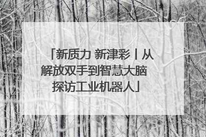 新质力 新津彩丨从解放双手到智慧大脑 探访工业机器人