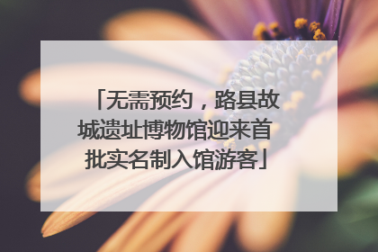 无需预约，路县故城遗址博物馆迎来首批实名制入馆游客
