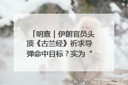 明查｜伊朗官员头顶《古兰经》祈求导弹命中目标？实为“贵夜”祷告