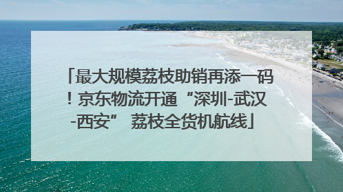 最大规模荔枝助销再添一码！京东物流开通“深圳-武汉-西安” 荔枝全货机航线
