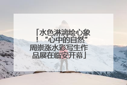 水色淋漓绘心象！“心中的自然”周崇涨水彩写生作品展在临安开幕