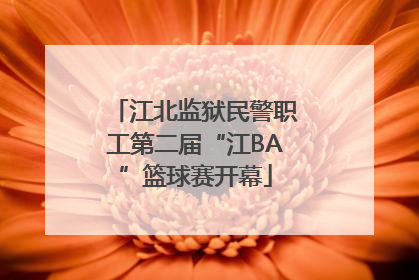 江北监狱民警职工第二届“江BA”篮球赛开幕