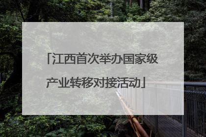 江西首次举办国家级产业转移对接活动