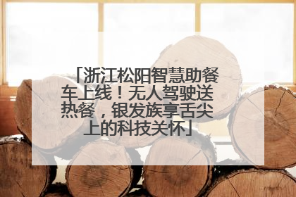 浙江松阳智慧助餐车上线！无人驾驶送热餐，银发族享舌尖上的科技关怀