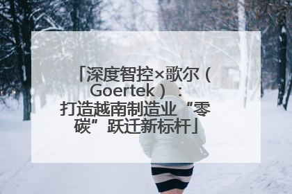 深度智控×歌尔（Goertek）：打造越南制造业“零碳”跃迁新标杆
