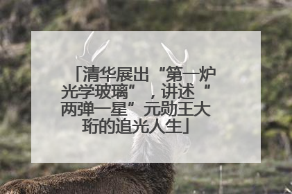 清华展出“第一炉光学玻璃”，讲述“两弹一星”元勋王大珩的追光人生