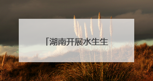 湖南开展水生生物增殖放流活动