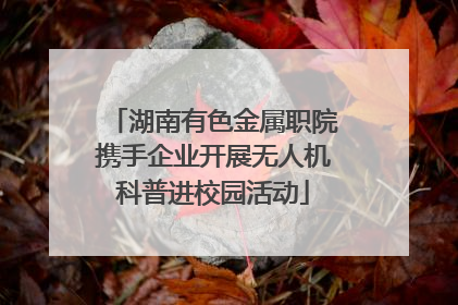 湖南有色金属职院携手企业开展无人机科普进校园活动