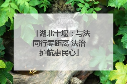 湖北十堰：与法同行零距离 法治护航惠民心