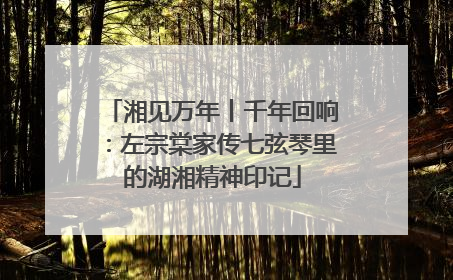 湘见万年丨千年回响：左宗棠家传七弦琴里的湖湘精神印记
