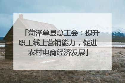 菏泽单县总工会：提升职工线上营销能力，促进农村电商经济发展