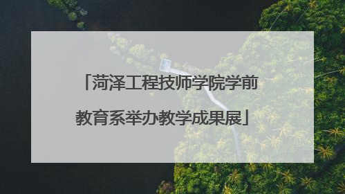 菏泽工程技师学院学前教育系举办教学成果展