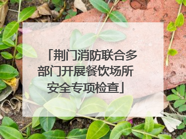 荆门消防联合多部门开展餐饮场所安全专项检查