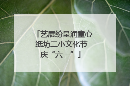 艺展纷呈润童心 纸坊二小文化节庆“六一”