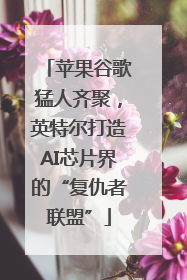 苹果谷歌猛人齐聚，英特尔打造AI芯片界的“复仇者联盟”