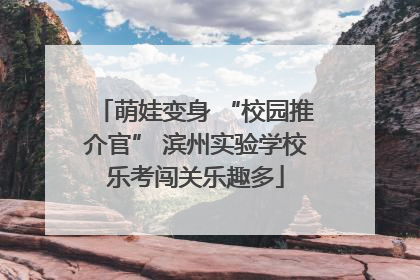 萌娃变身 “校园推介官” 滨州实验学校乐考闯关乐趣多
