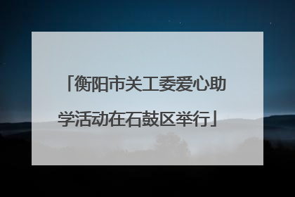 衡阳市关工委爱心助学活动在石鼓区举行