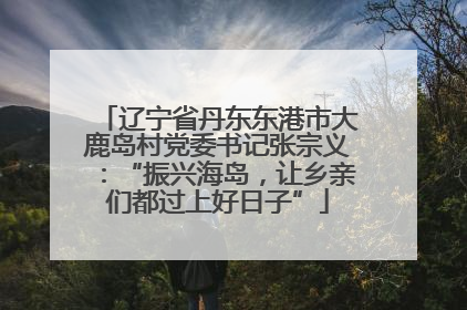 辽宁省丹东东港市大鹿岛村党委书记张宗义：“振兴海岛，让乡亲们都过上好日子”