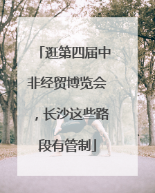 逛第四届中非经贸博览会，长沙这些路段有管制