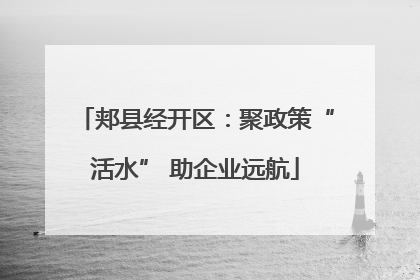 郏县经开区：聚政策“活水” 助企业远航