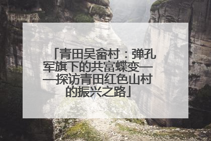 青田吴畲村：弹孔军旗下的共富蝶变——探访青田红色山村的振兴之路