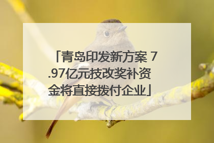 青岛印发新方案 7.97亿元技改奖补资金将直接拨付企业