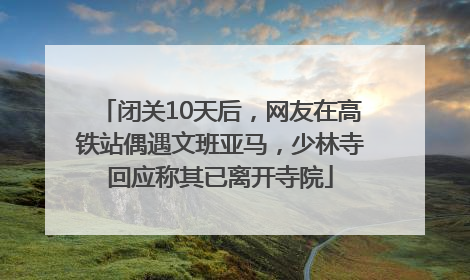 闭关10天后，网友在高铁站偶遇文班亚马，少林寺回应称其已离开寺院