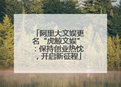阿里大文娱更名“虎鲸文娱”：保持创业热忱，开启新征程