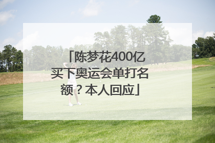 陈梦花400亿买下奥运会单打名额？本人回应