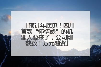 预计年底见！四川首款“懂情感”的机器人要来了，公司刚获数千万元融资