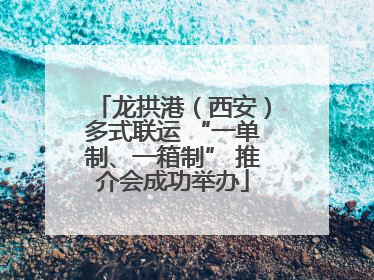 龙拱港（西安）多式联运 “一单制、一箱制” 推介会成功举办