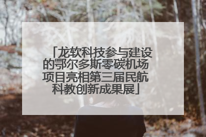 龙软科技参与建设的鄂尔多斯零碳机场项目亮相第三届民航科教创新成果展